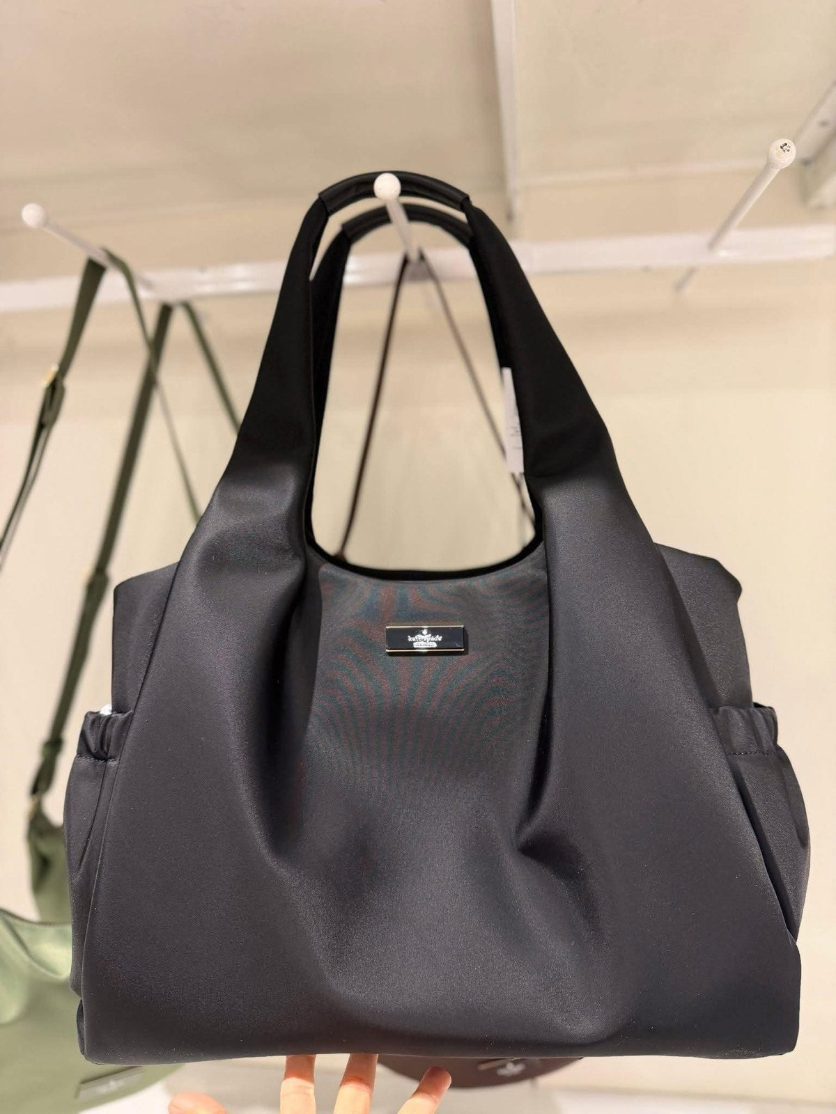 ORIG & IMPORTED Kate Spade KS Carter Nylon Large Baby Bag Black