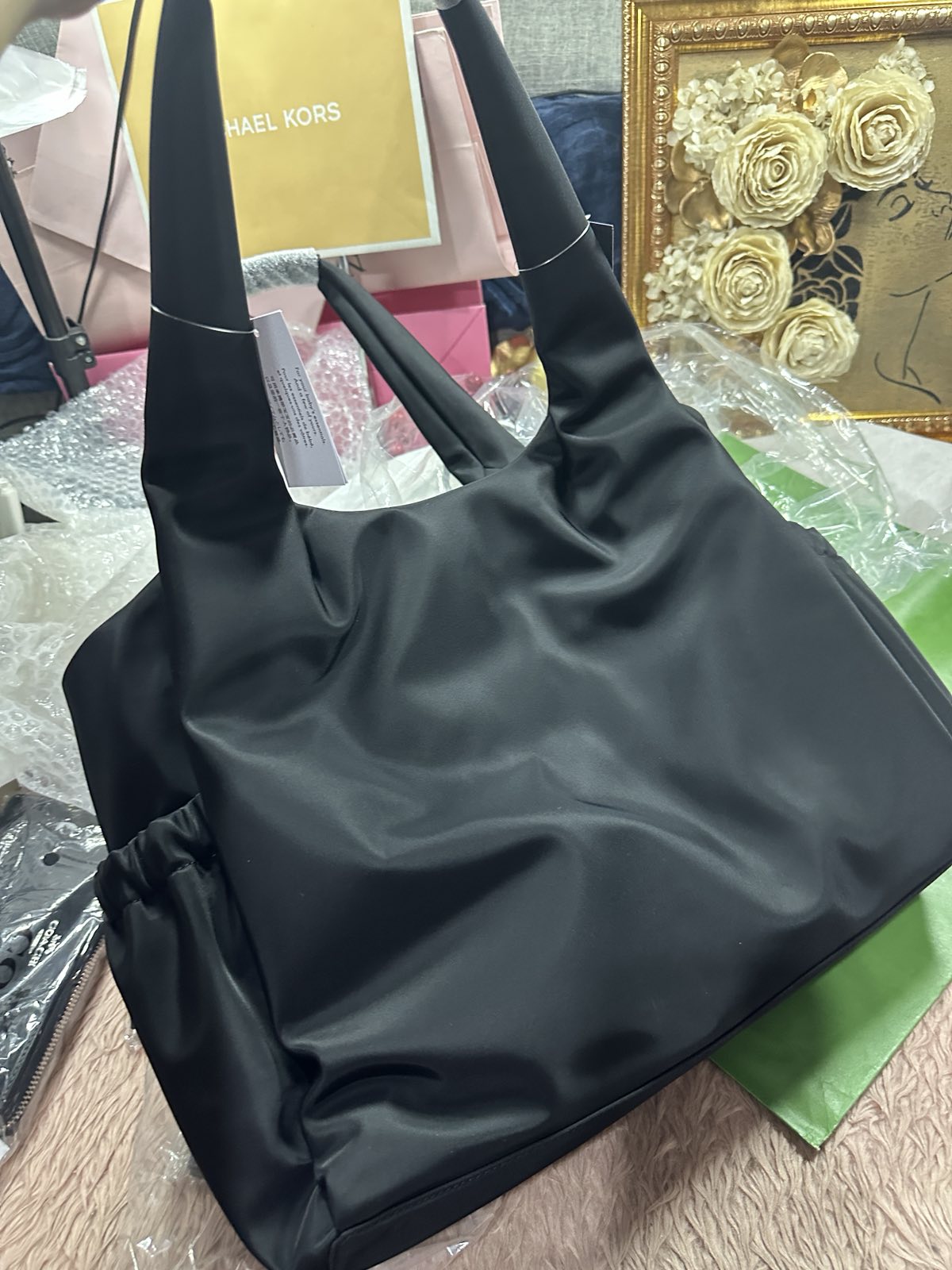 ORIG & IMPORTED Kate Spade KS Carter Nylon Large Baby Bag Black