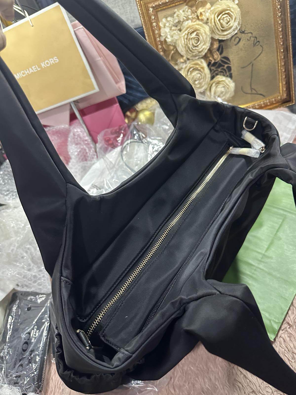 ORIG & IMPORTED Kate Spade KS Carter Nylon Large Baby Bag Black