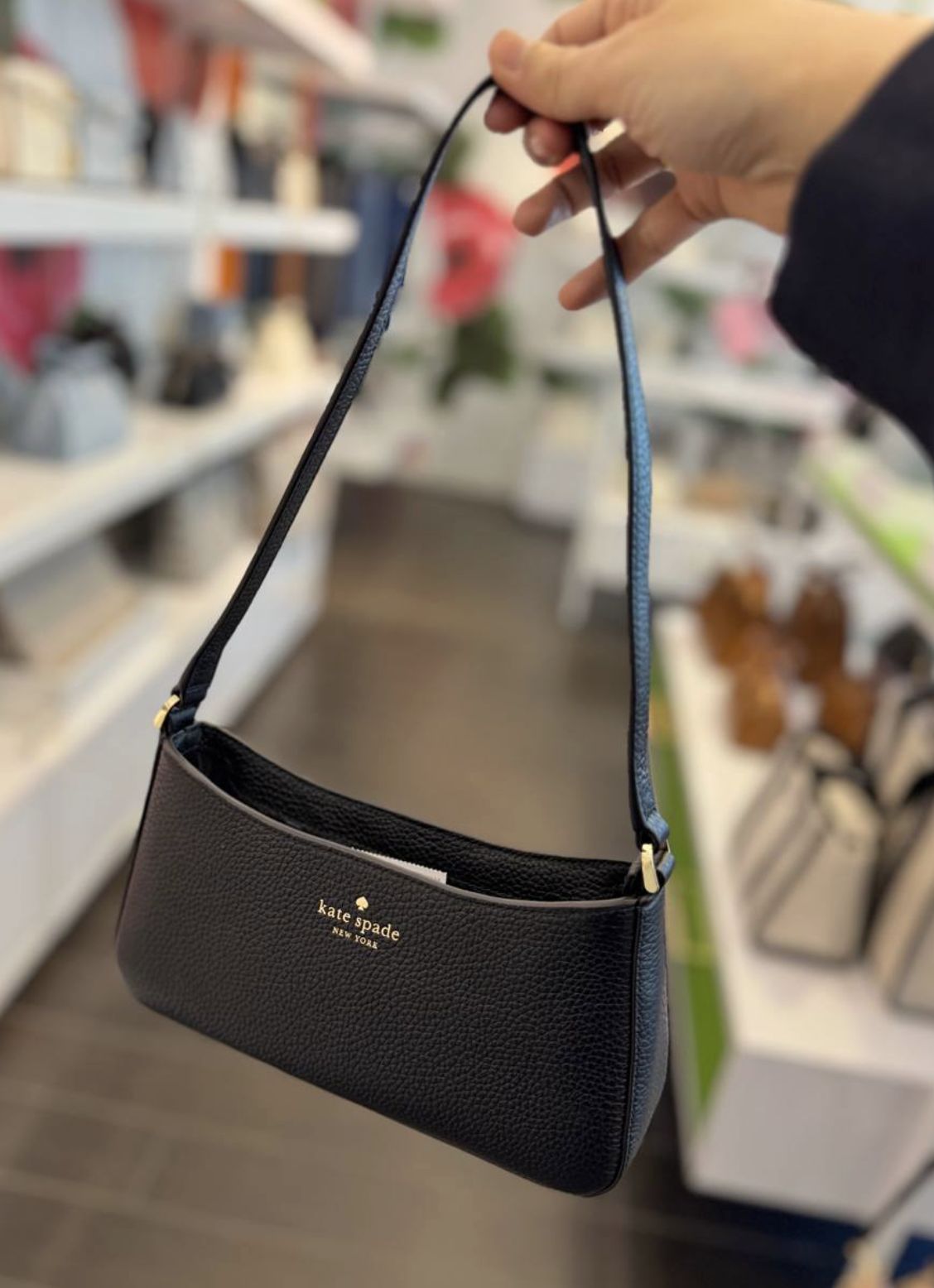 ORIG & IMPORTED Kate Spade KS Julia Small Shoulder Bag Black