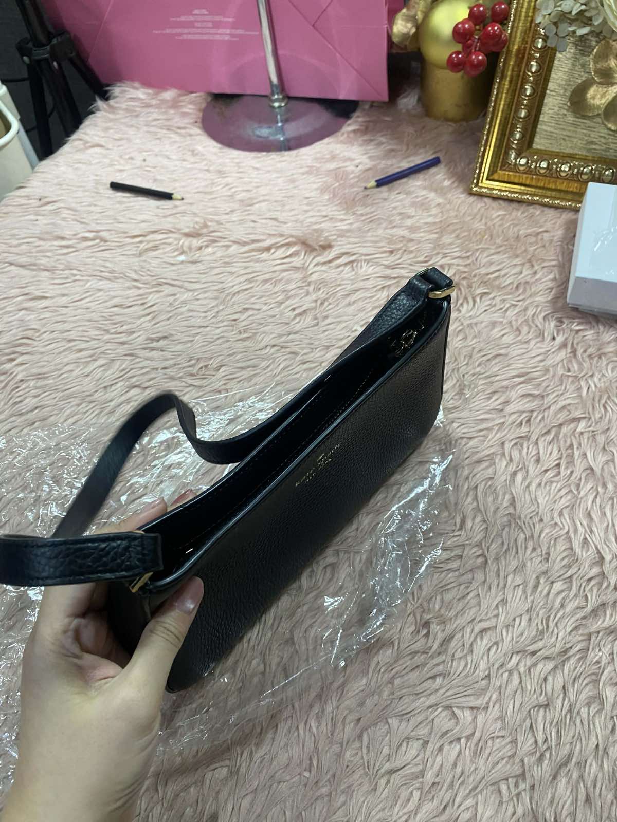 ORIG & IMPORTED Kate Spade KS Julia Small Shoulder Bag Black