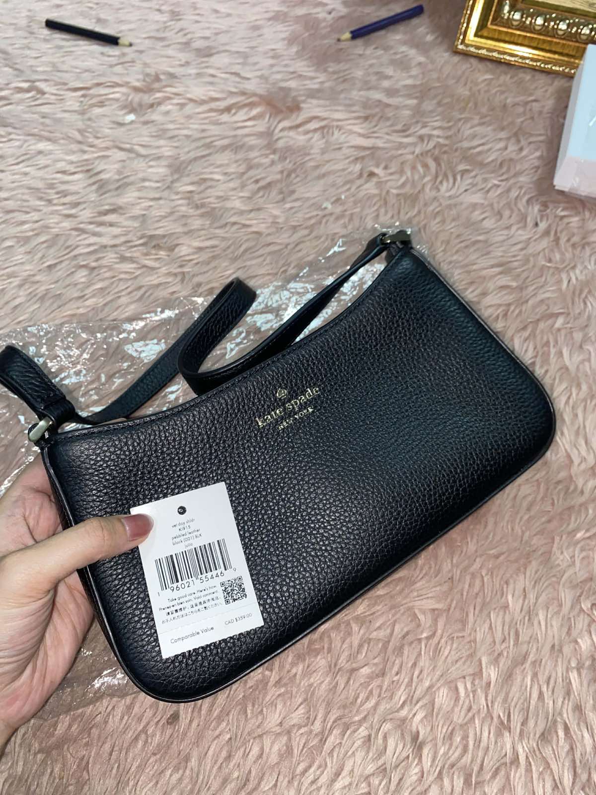 ORIG & IMPORTED Kate Spade KS Julia Small Shoulder Bag Black