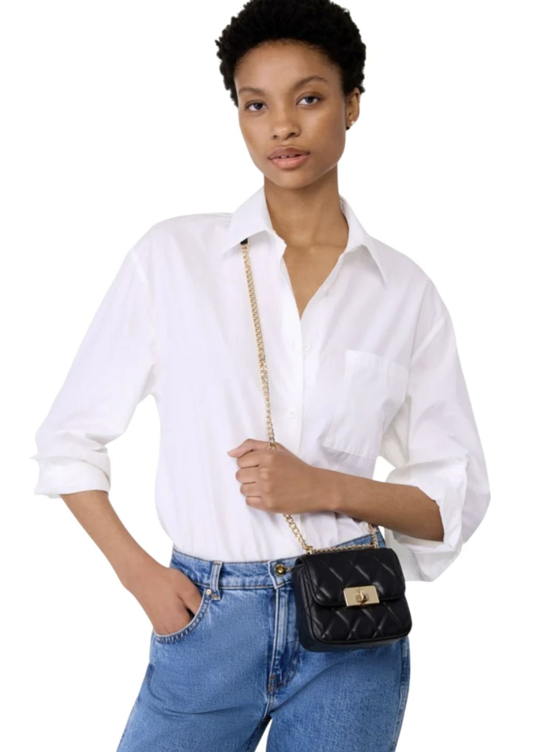 ORIG & IMPORTED Kate Spade KS Carey Quilted Micro Flap Crossbody Mini Wallet on Chain Black Bag