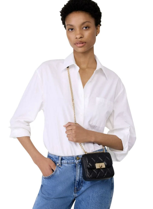 ORIG & IMPORTED Kate Spade KS Carey Quilted Micro Flap Crossbody Mini Wallet on Chain Black Bag