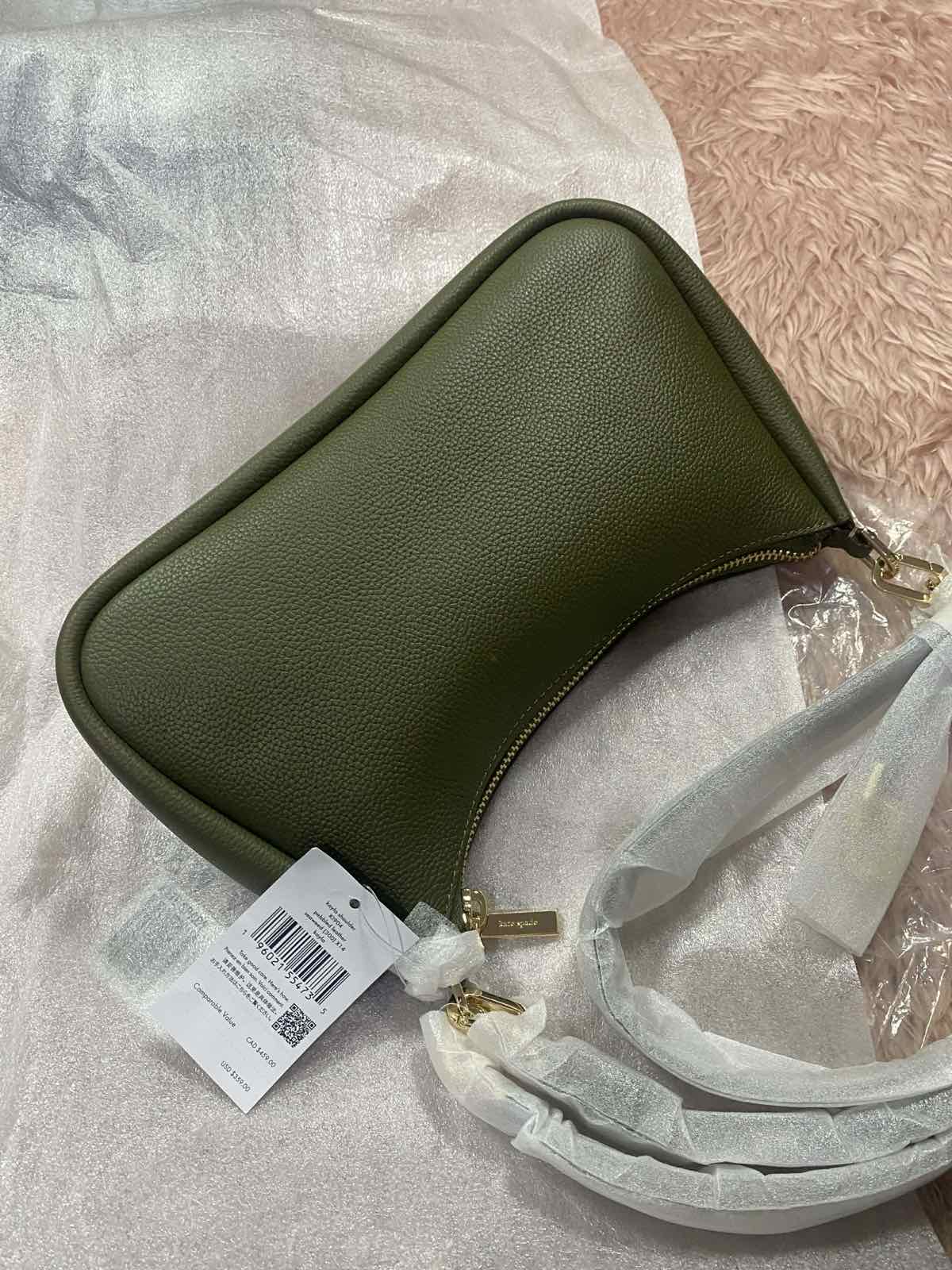 ORIG & IMPORTED Kate Spade KS Kayla Small Convertible Shoulder Green Bag