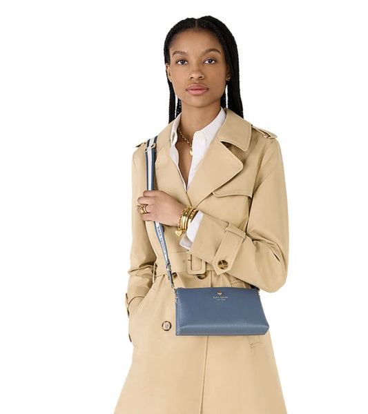 ORIG Preloved Kate Spade KS Emma Mini Crossbody Bag Blue