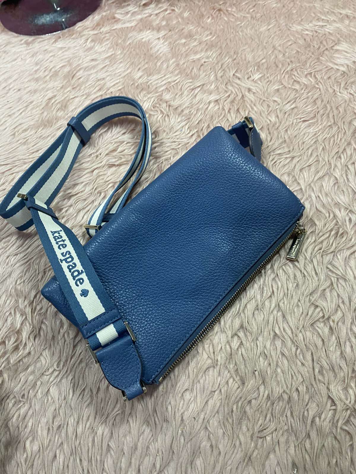 ORIG Preloved Kate Spade KS Emma Mini Crossbody Bag Blue
