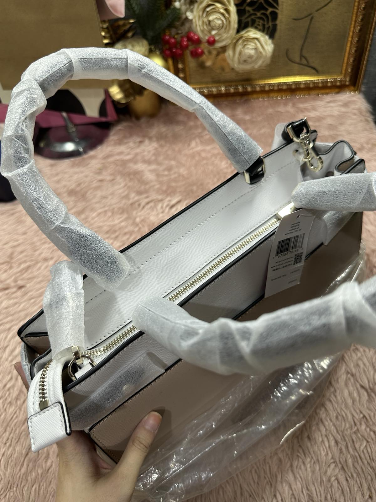 ORIG & IMPORTED Kate Spade KS Staci Large Satchel Beige Bag