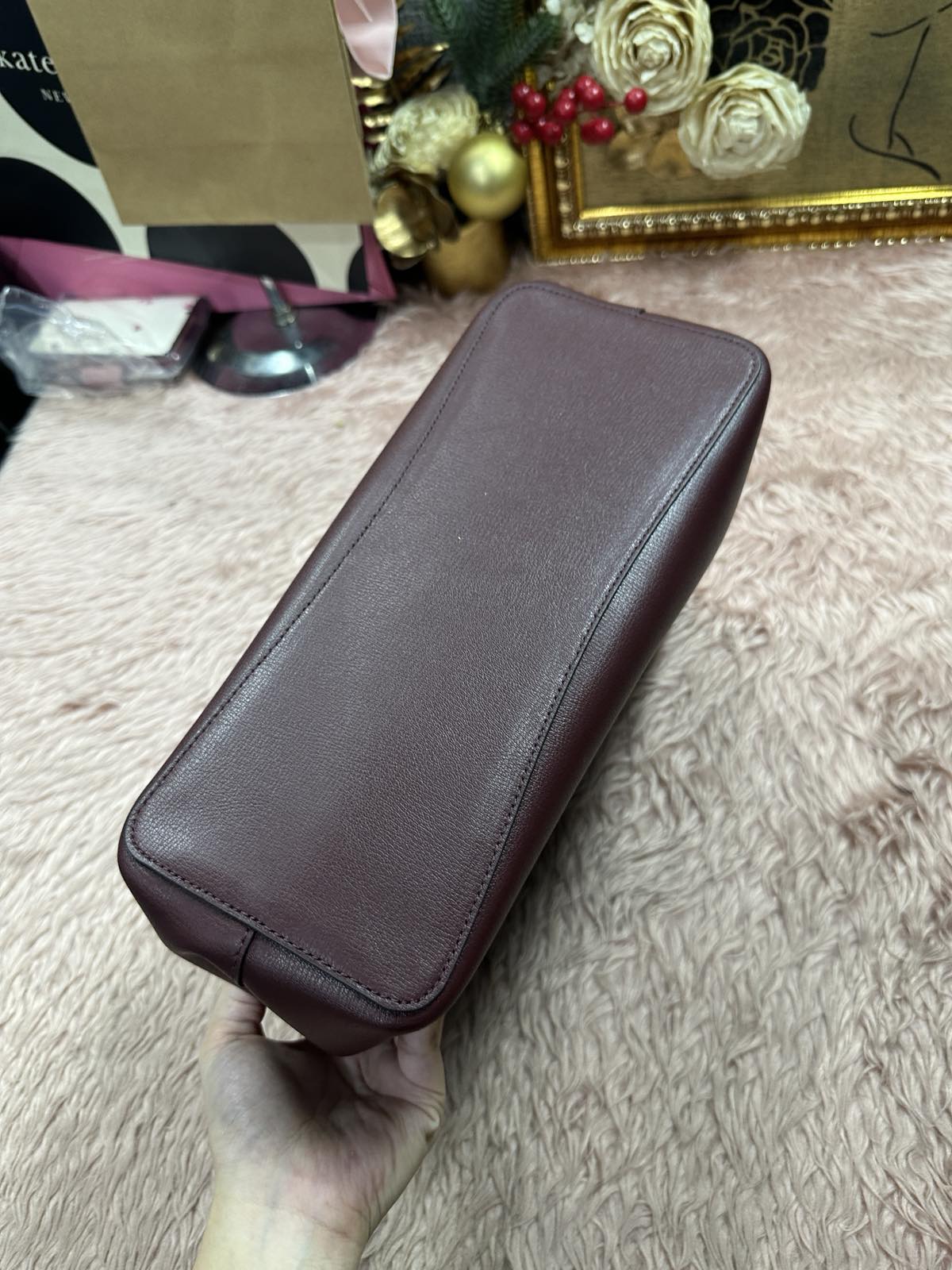 ORIG & IMPORTED Kate Spade KS Harper Satchel Red Bag Cherrywood