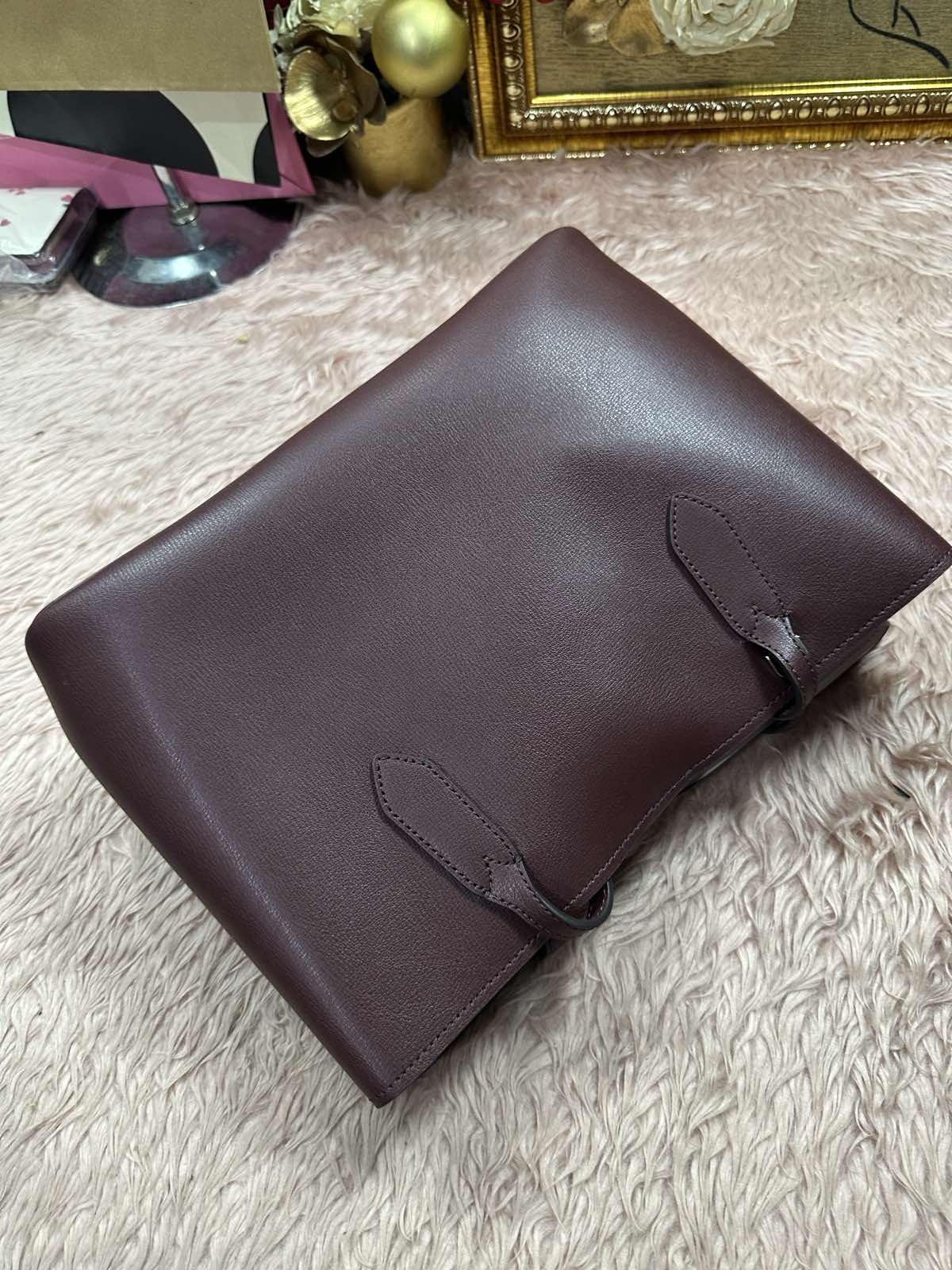 ORIG & IMPORTED Kate Spade KS Harper Satchel Red Bag Cherrywood