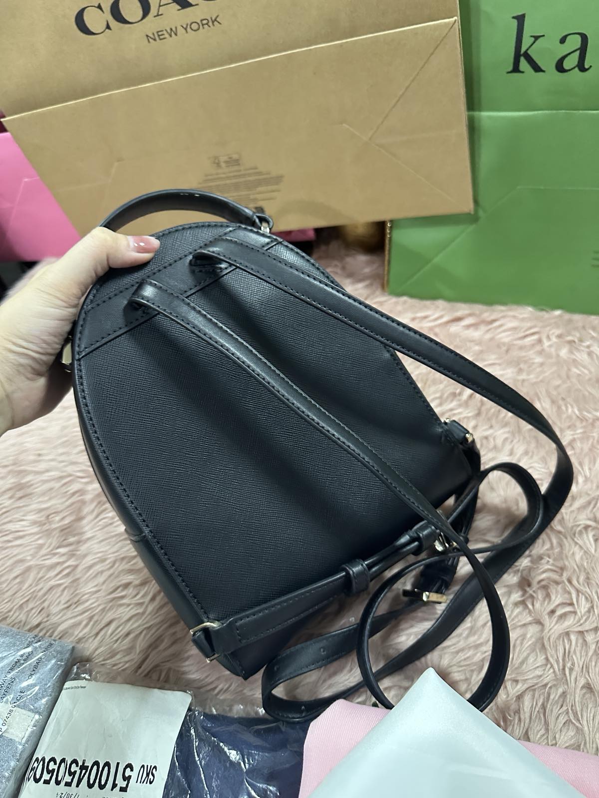 ORIG Preloved Kate Spade KS Schuyler Mini Black Backpack Bag