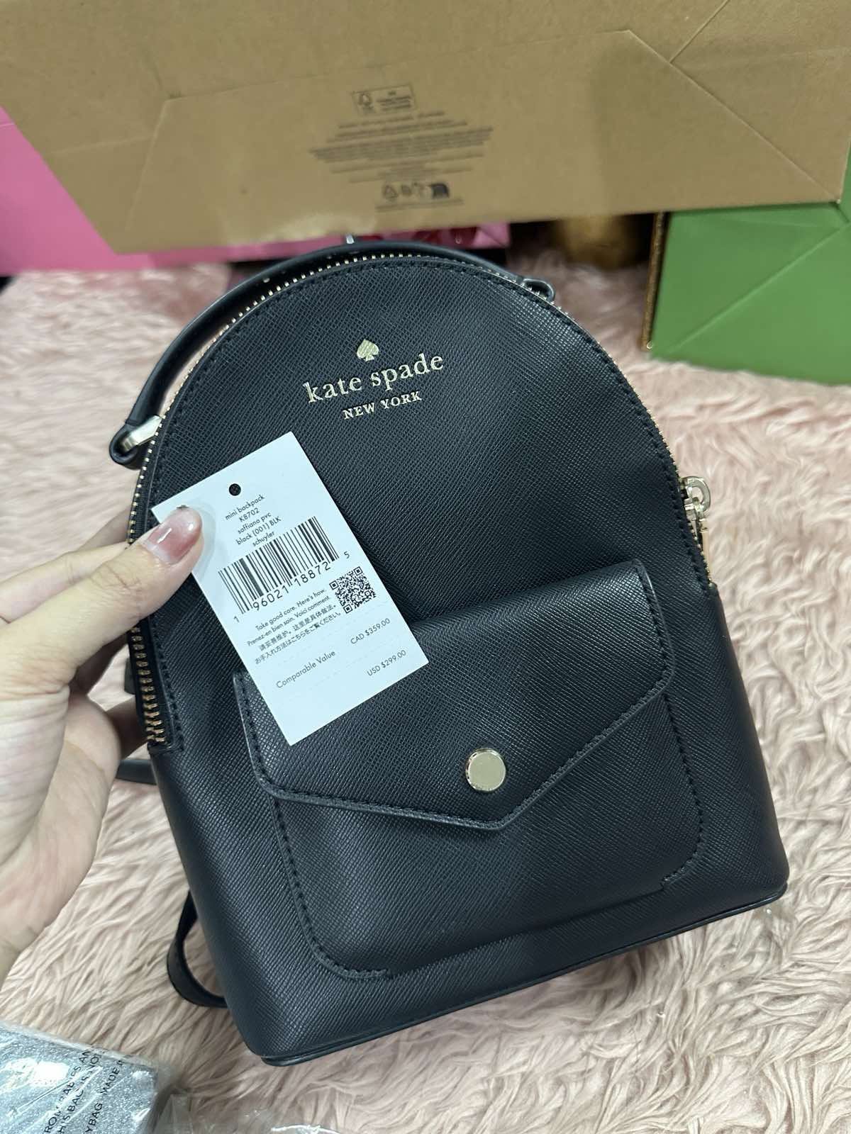 ORIG Preloved Kate Spade KS Schuyler Mini Black Backpack Bag