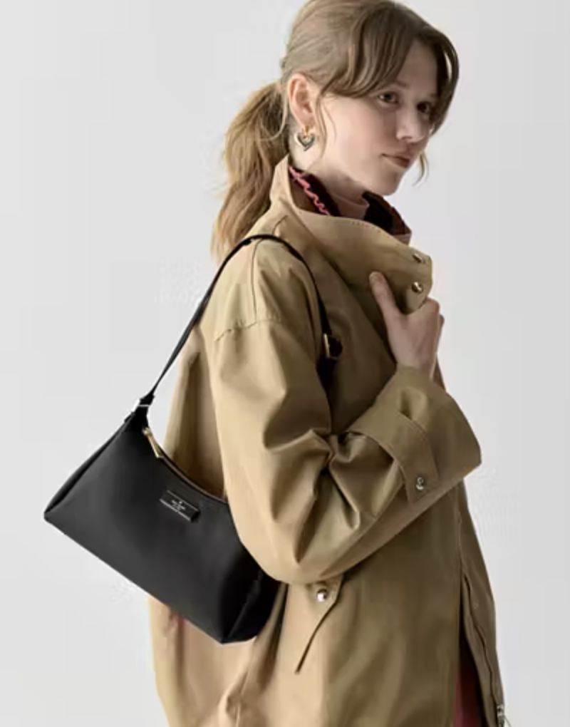 ORIG & IMPORTED Kate Spade KS Carter Small Nylon Shoulder Black Bag