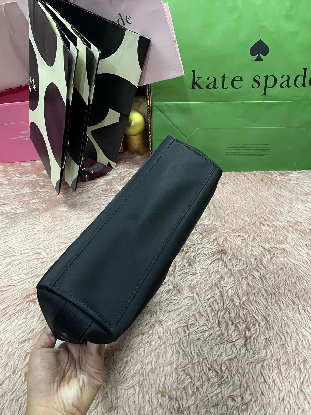 ORIG & IMPORTED Kate Spade KS Carter Small Nylon Shoulder Black Bag