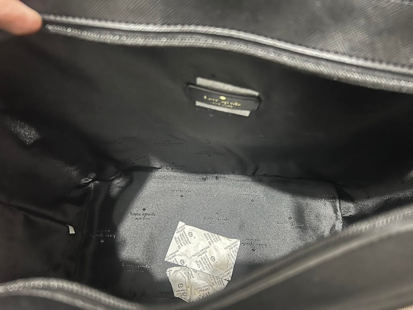 ORIG & IMPORTED Kate Spade KS Dana Saffiano Leather Large Black Tote Bag