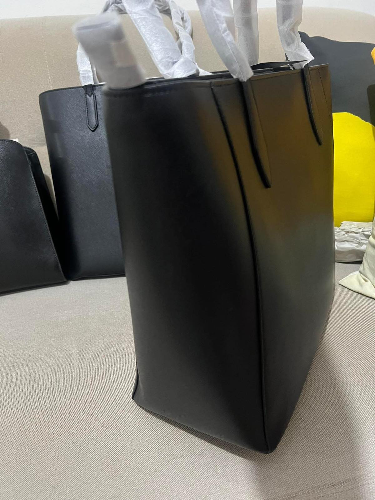 ORIG & IMPORTED Kate Spade KS Dana Saffiano Leather Large Black Tote Bag