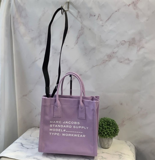 ORIG & IMPORTED Marc Jacobs MJ Canvas Standard Supply Small Tote Bag Purple