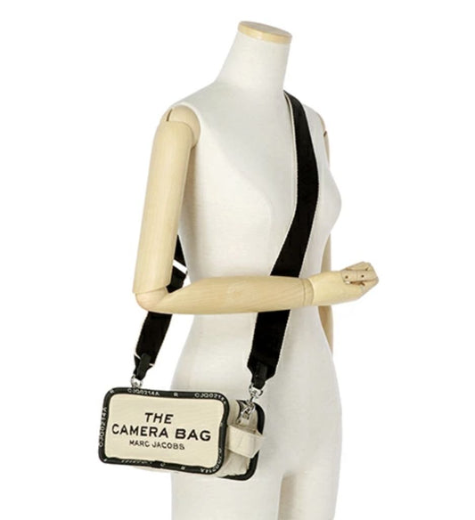 ORIG & IMPORTED Marc Jacobs MJ The Jacquard Camera Bag in Warm Sand Beige