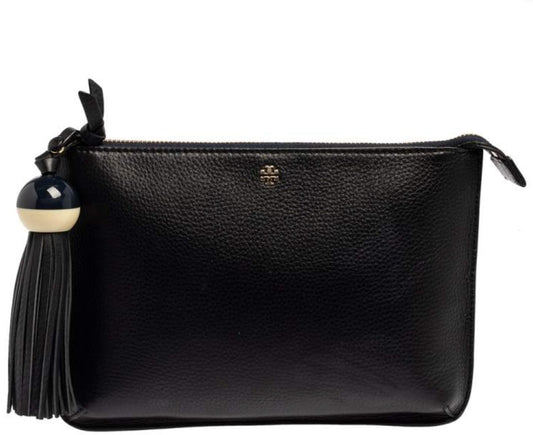 ORIG & IMPORTED Tory Burch TB Tassel Crossbody Black Bag