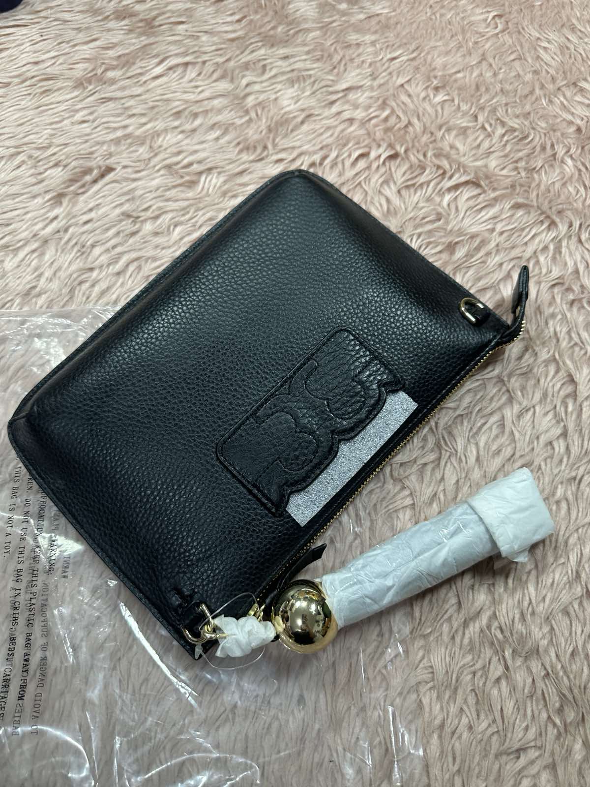 ORIG & IMPORTED Tory Burch TB Tassel Crossbody Black Bag