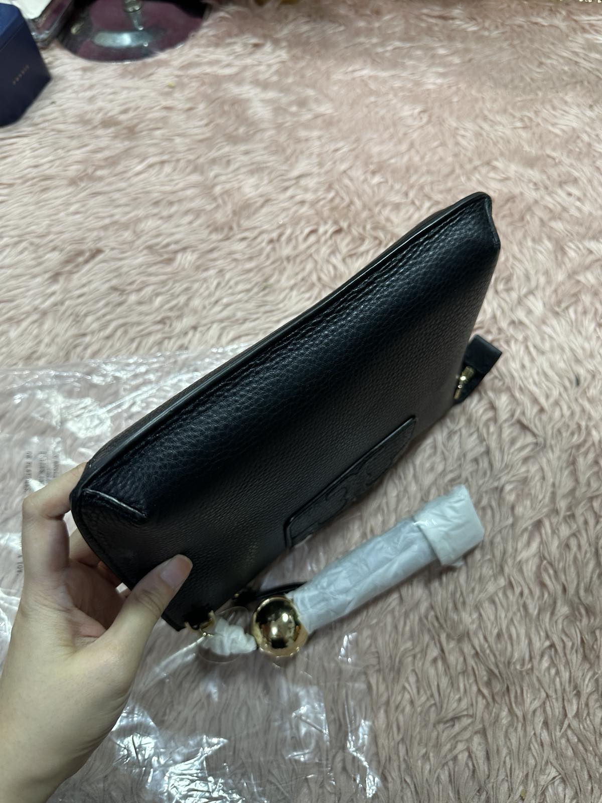 ORIG & IMPORTED Tory Burch TB Tassel Crossbody Black Bag