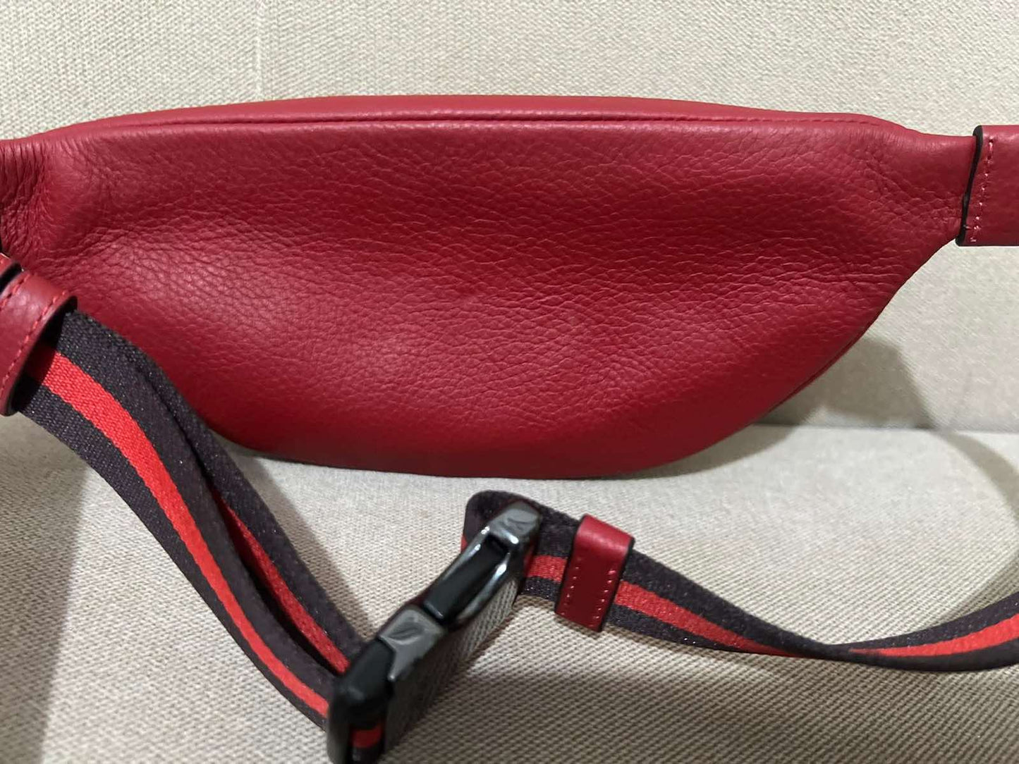 ORIG & IMPORTED Coach Sprint Small Belt Men Bag 1941 Red