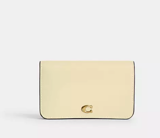 ORIG & IMPORTED Coach Retail Essential Slim Card Case Yellow Wallet
