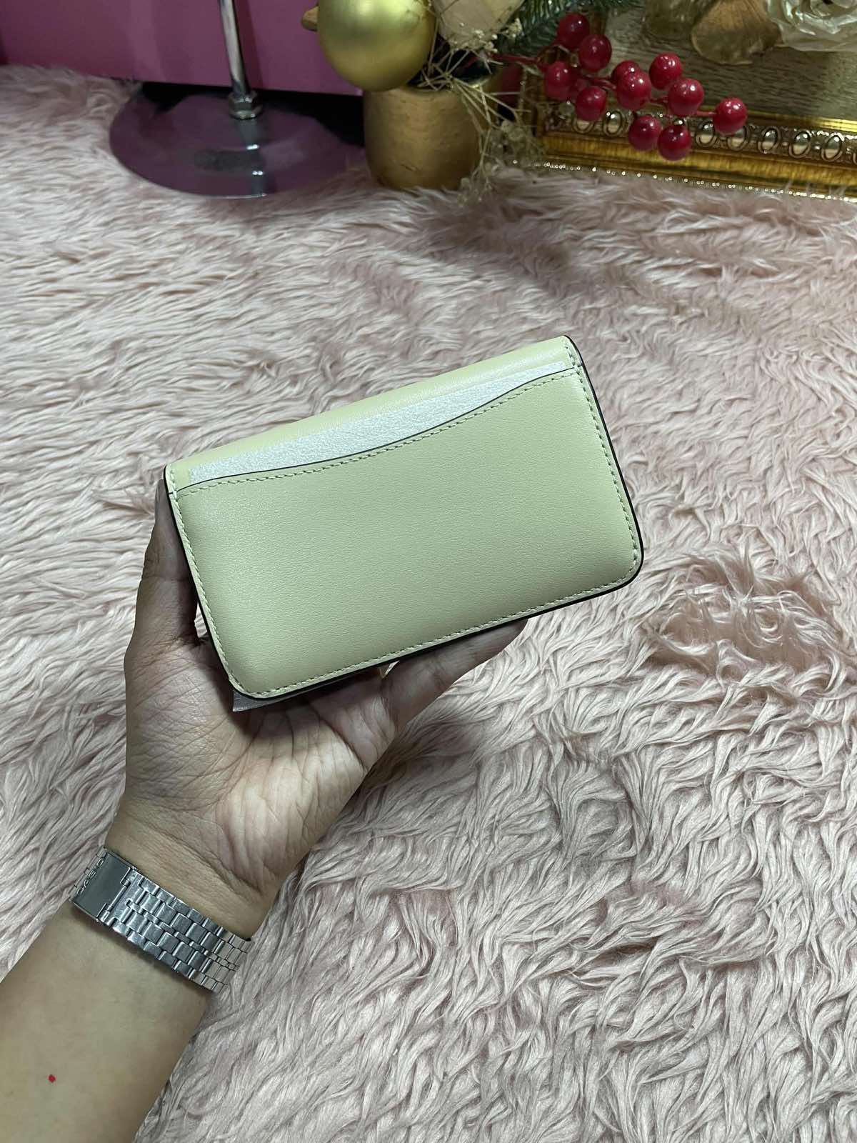 ORIG & IMPORTED Coach Retail Essential Slim Card Case Yellow Wallet