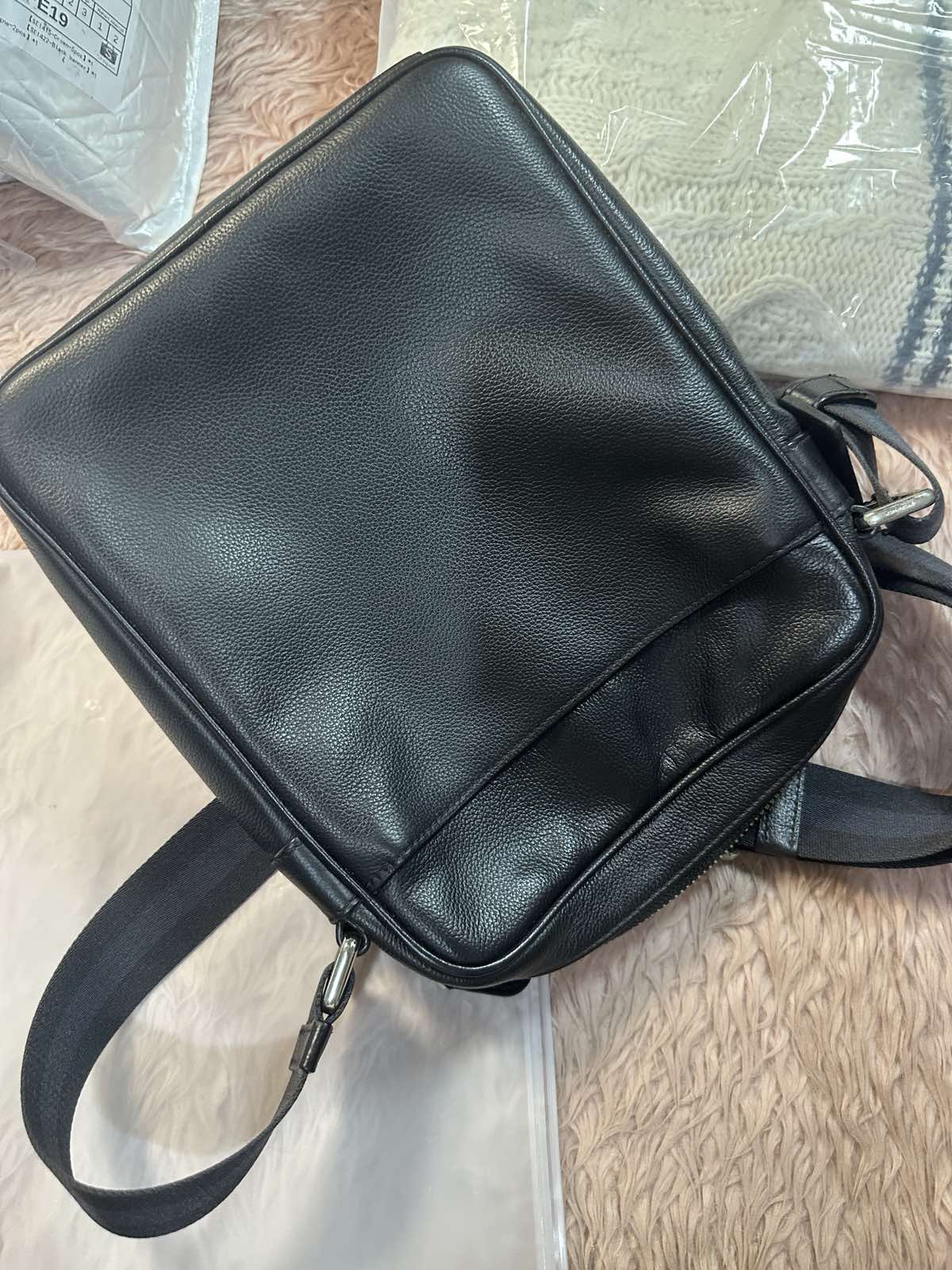 ORIG Preloved Coach Charles Flight Men Black Bag