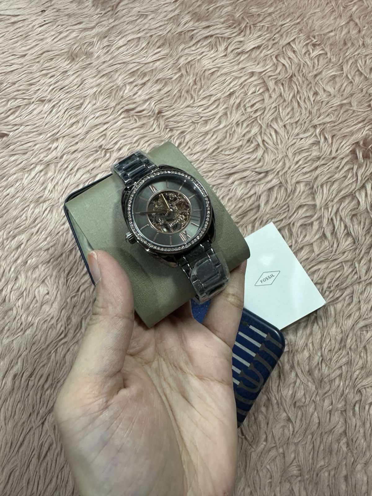 ORIG & IMPORTED Women's Vale Automatic, Gunmetal-Tone Stainless Steel Watch - BQ3730