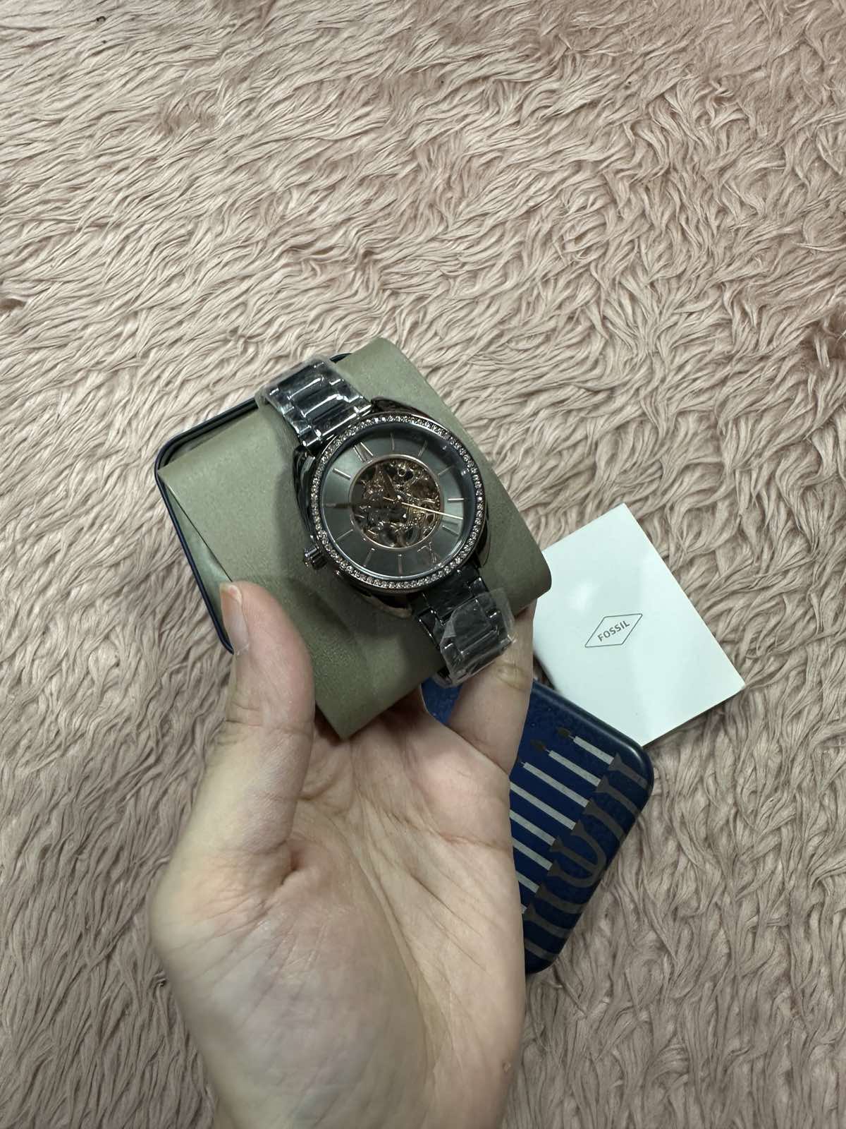 ORIG & IMPORTED Women's Vale Automatic, Gunmetal-Tone Stainless Steel Watch - BQ3730