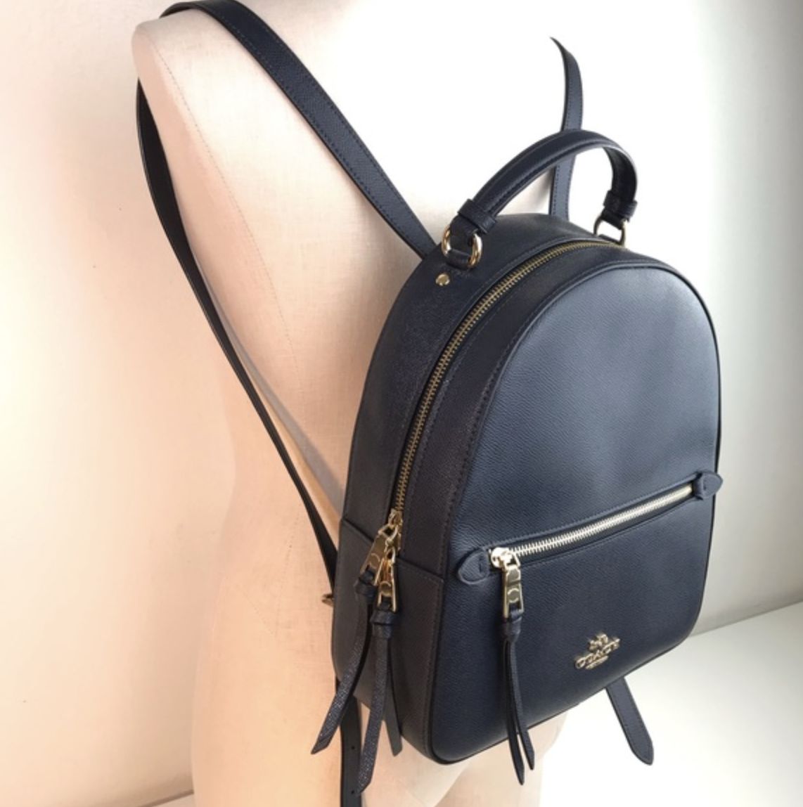 ORIG Preloved Coach Jordyn Navy Blue Backpack
