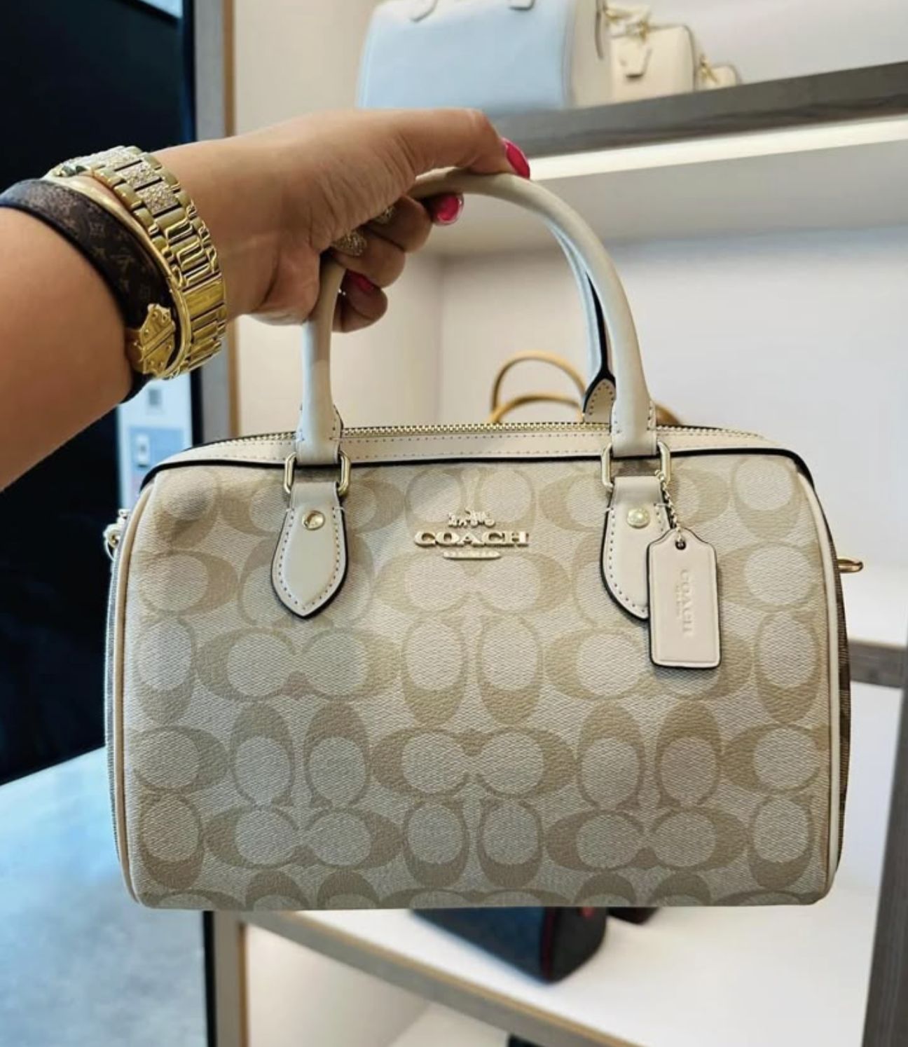 ORIG & IMPORTED Coach Rowan Satchel Bag In Signature Canvas