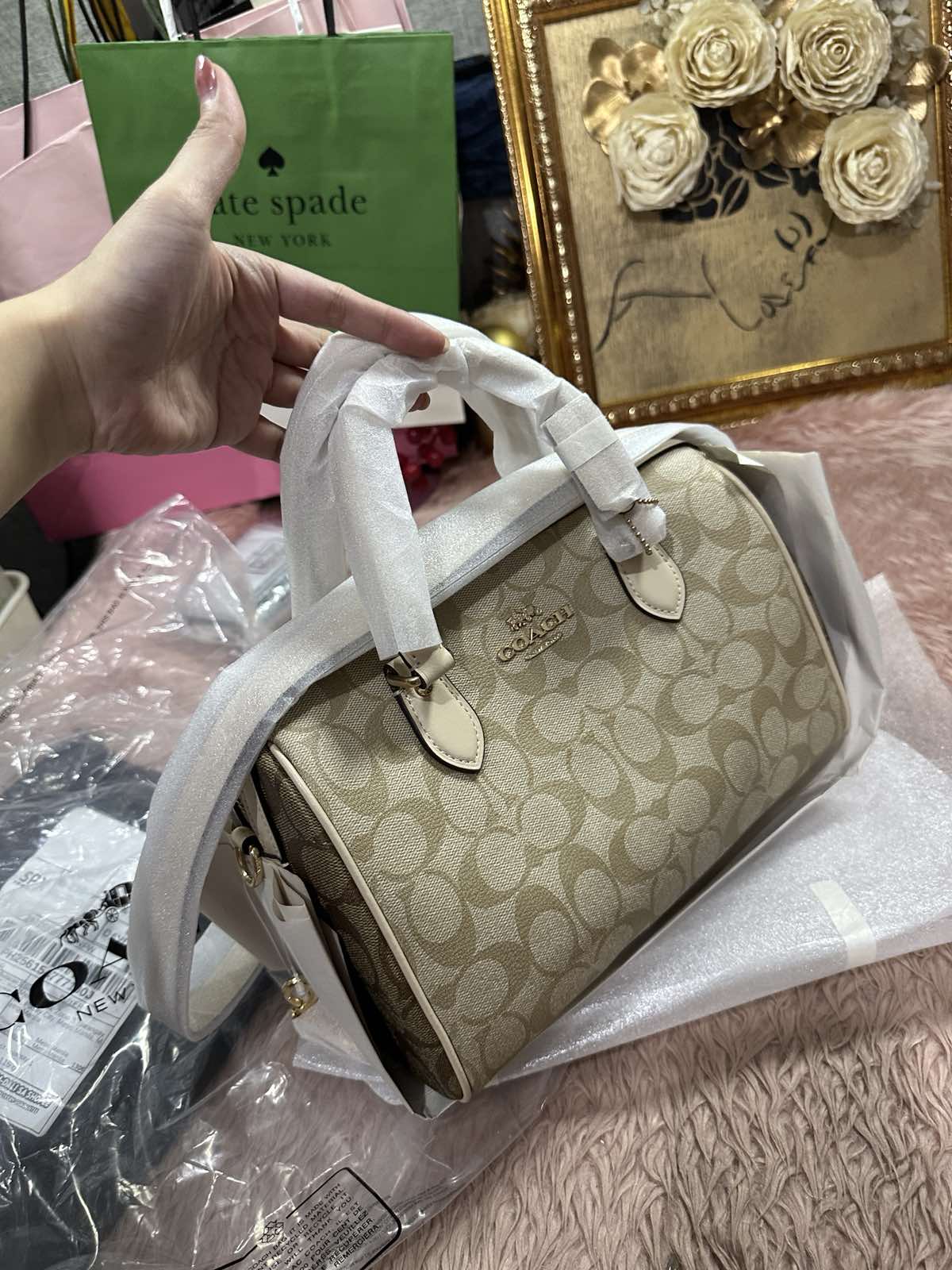 ORIG & IMPORTED Coach Rowan Satchel Bag In Signature Canvas