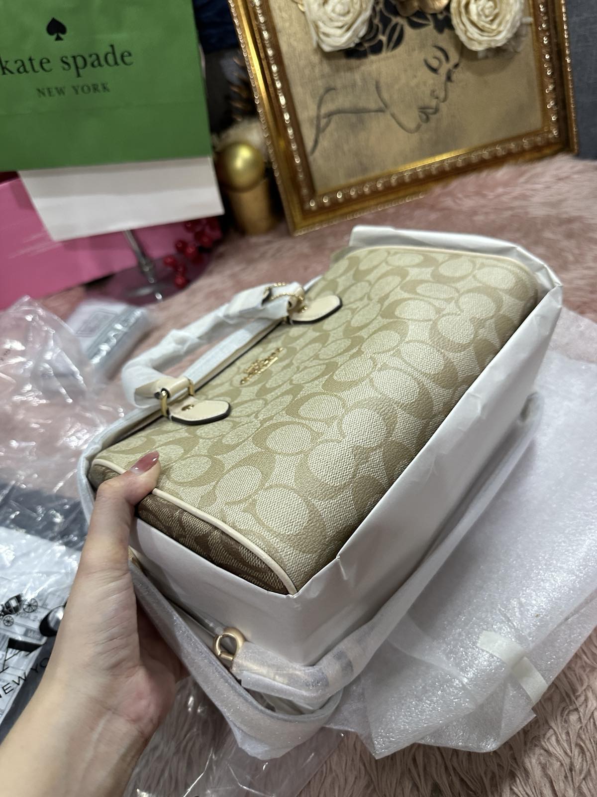 ORIG & IMPORTED Coach Rowan Satchel Bag In Signature Canvas