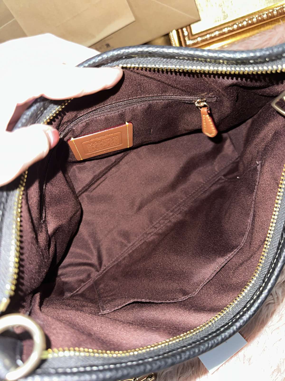 ORIG & IMPORTED Coach Laurel Shoulder Black Bag