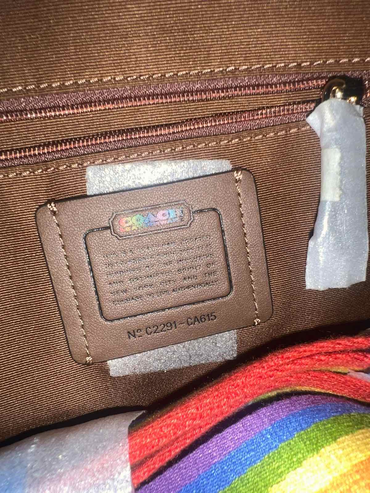 ORIG & IMPORTED Coach Rowan Medium Satchel Rainbow Bag