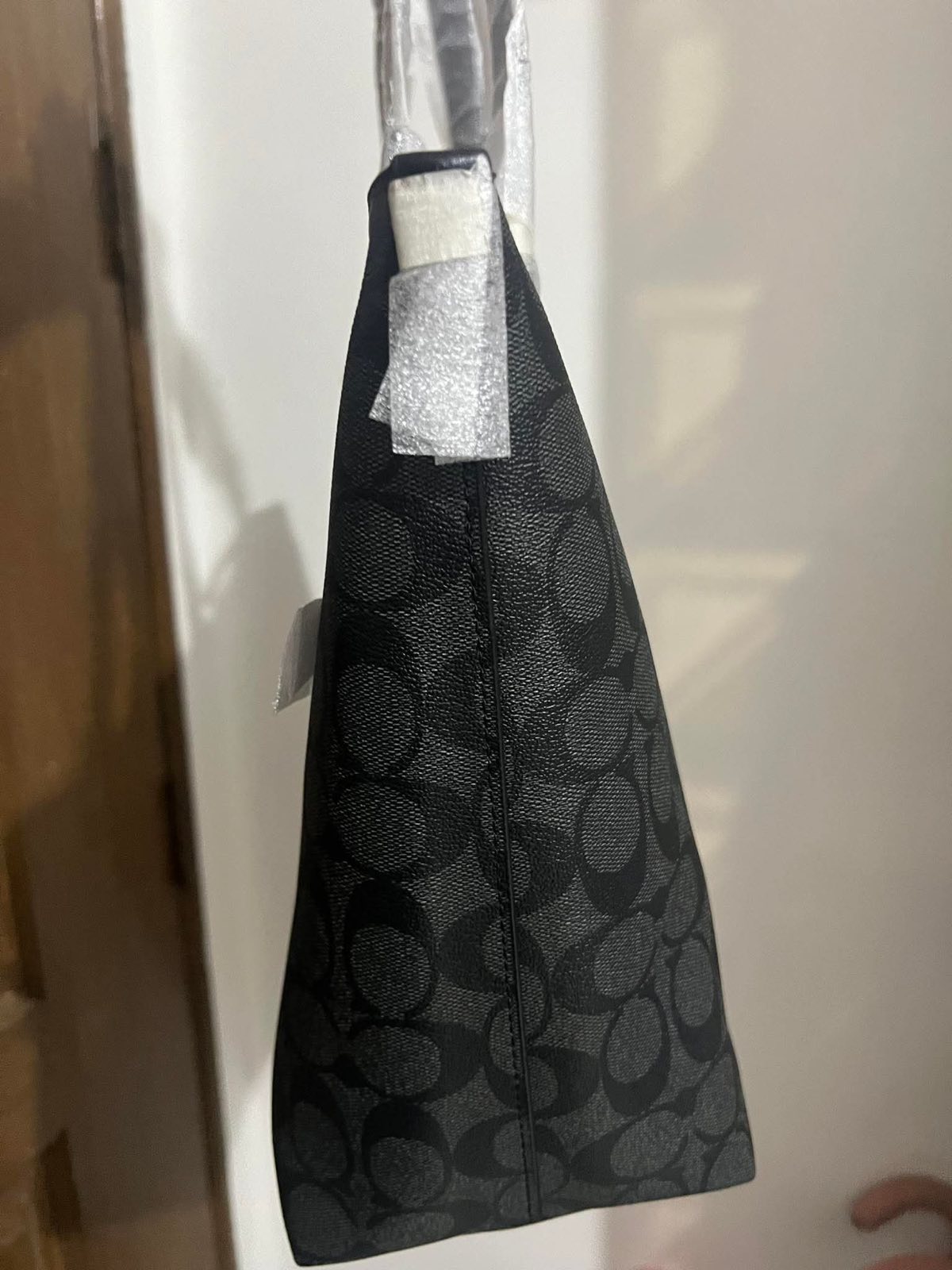 ORIG & IMPORTED Coach Gallery Tote Black Bag In Signature Canvas