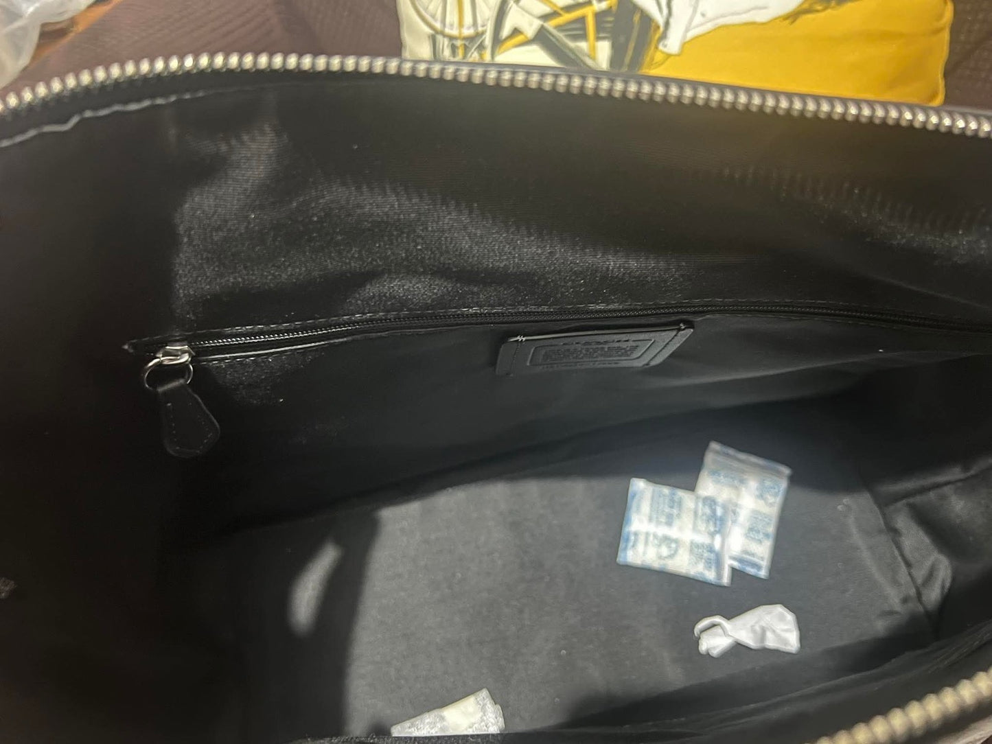 ORIG & IMPORTED Coach Gallery Tote Black Bag In Signature Canvas