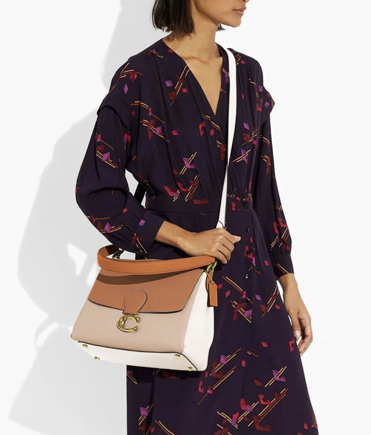 ORIG Preloved Coach Retail RARE May Shoulder Brown Bag