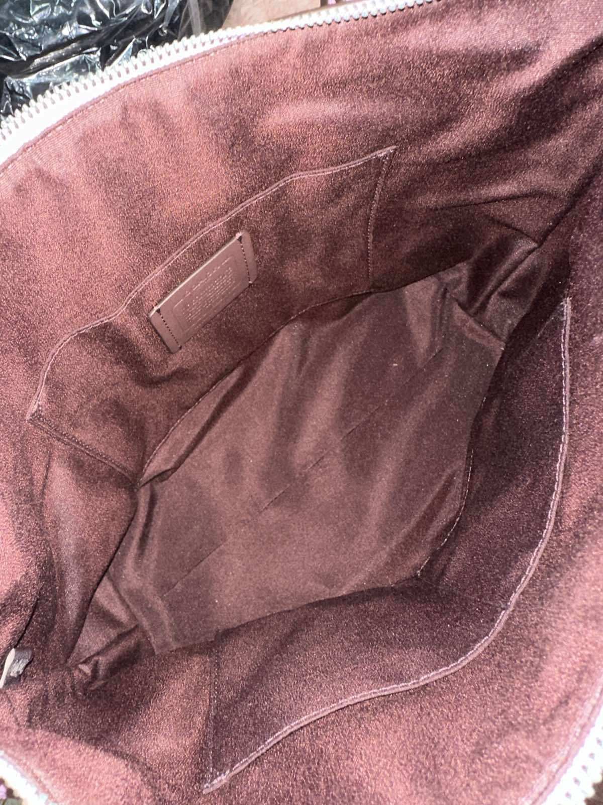 ORIG Preloved Coach Zip Top Tote Purple Bag