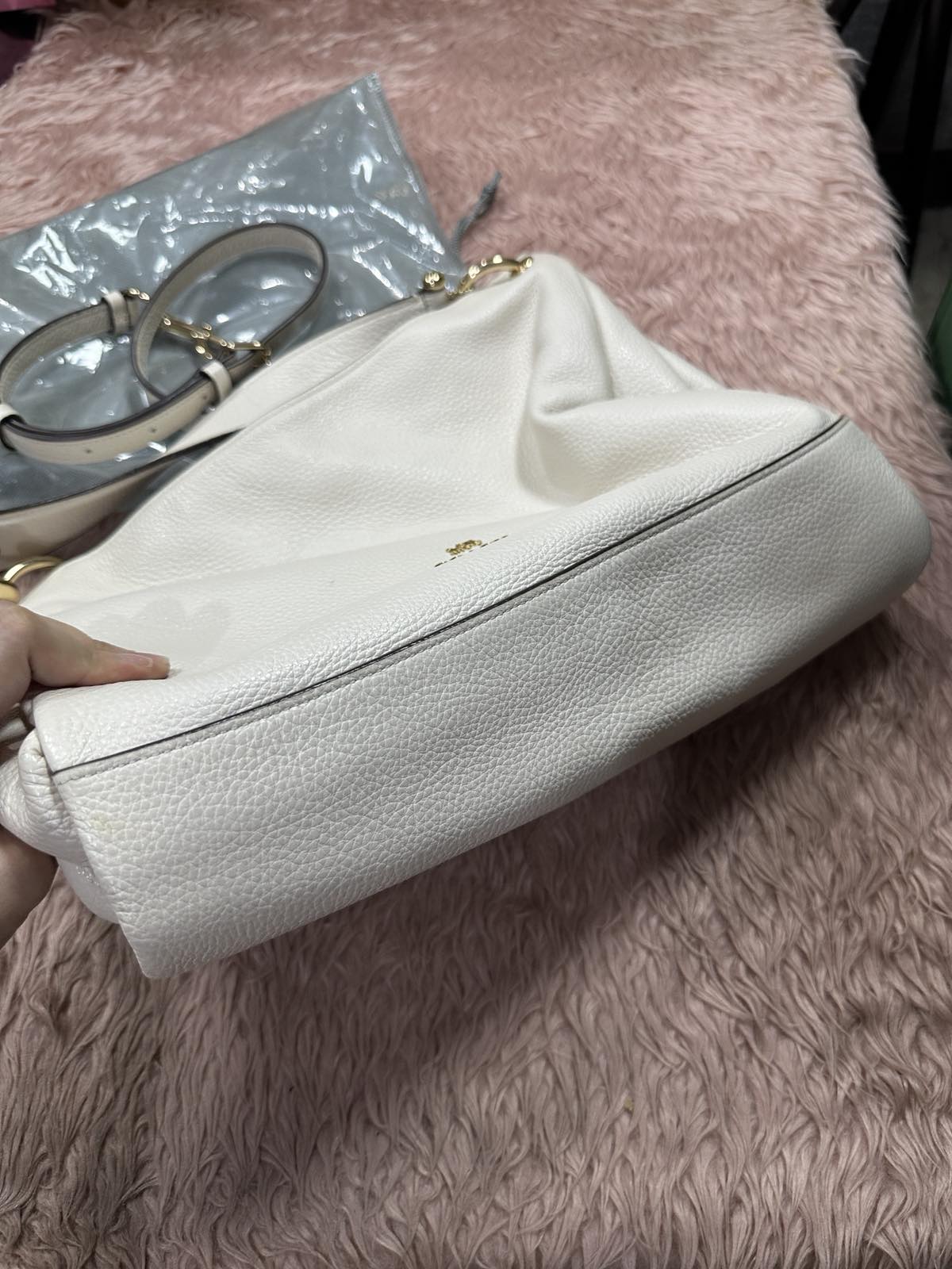 ORIG Preloved Coach Clarkson Hobo White Bag