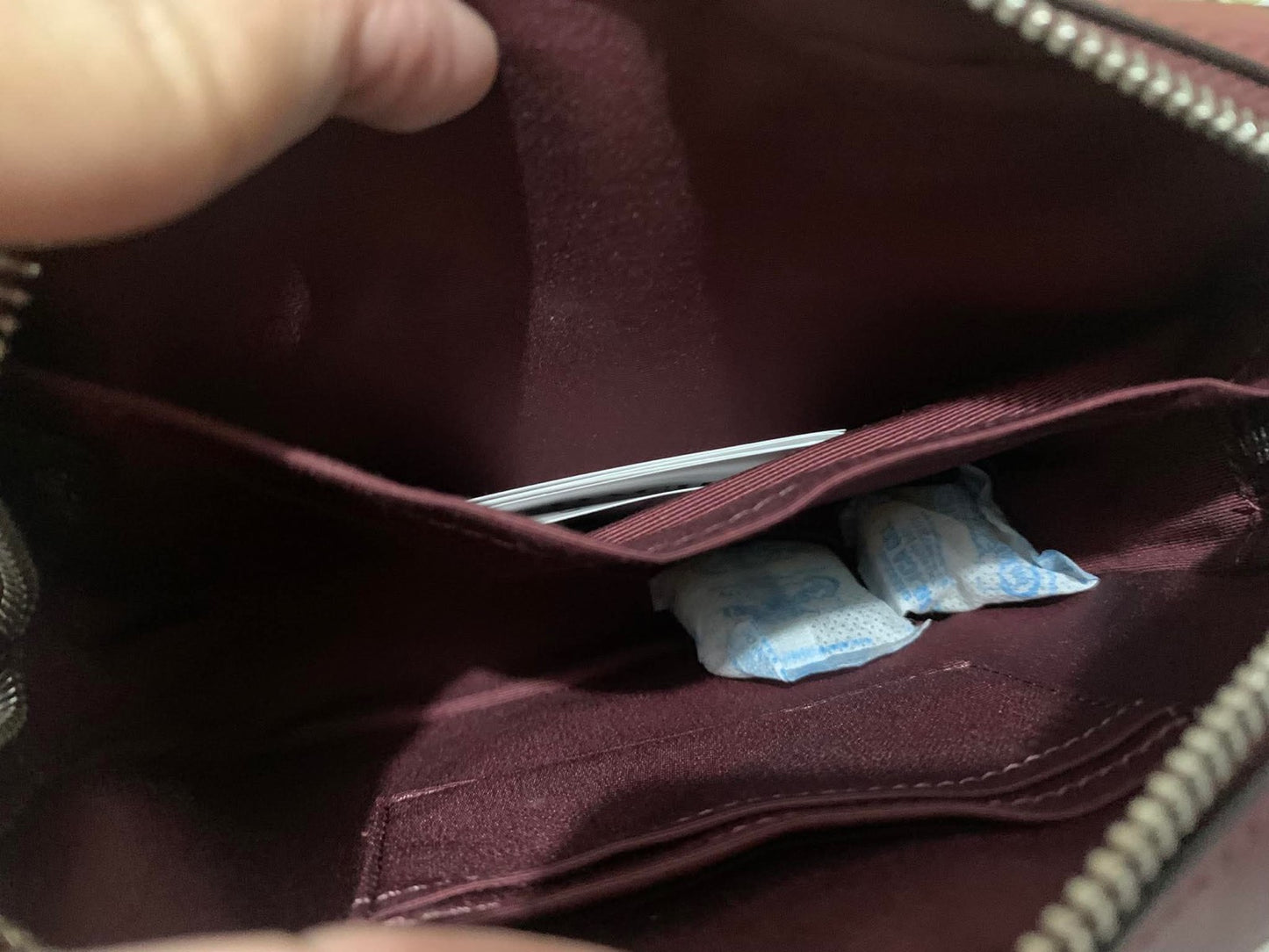 ORIG & IMPORTED Coach Mini Camera Red Bag With Diagonal Stripe Print