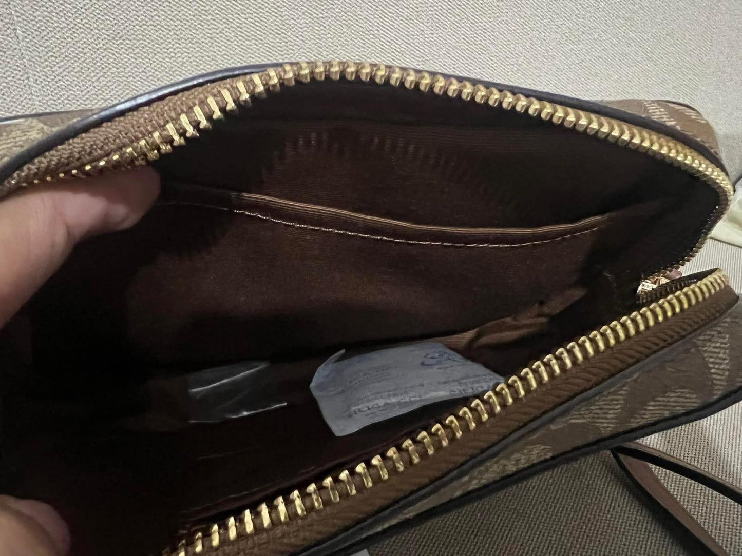 ORIG & IMPORTED RARE Coach Mini Camera Bag In Signature Canvas Saddle Brown