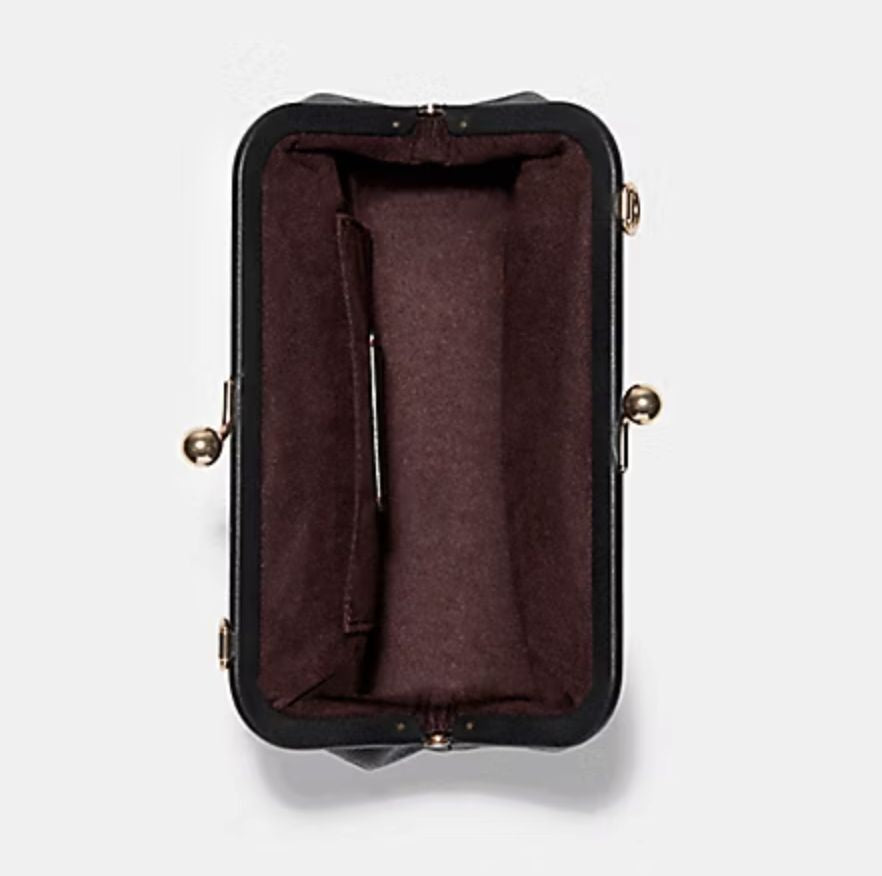 ORIG & IMPORTED RARE Coach Nora Kisslock Crossbody Small Brown Bag