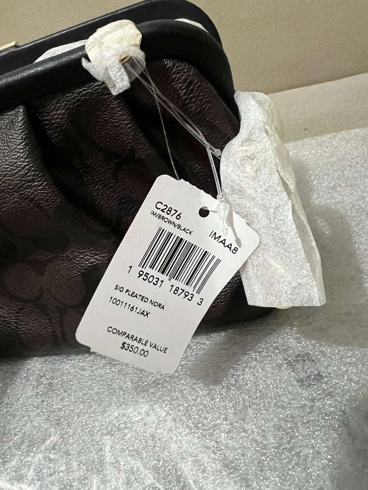 ORIG & IMPORTED RARE Coach Nora Kisslock Crossbody Small Brown Bag