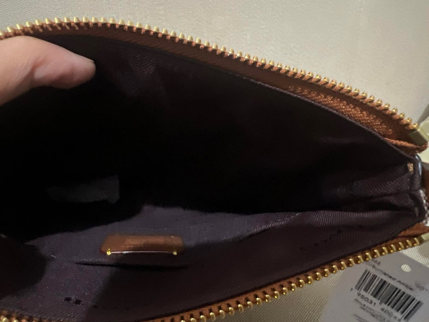 ORIG & IMPORTED Coach Kitt Denim Jacquard Crossbody Beige Brown Bag