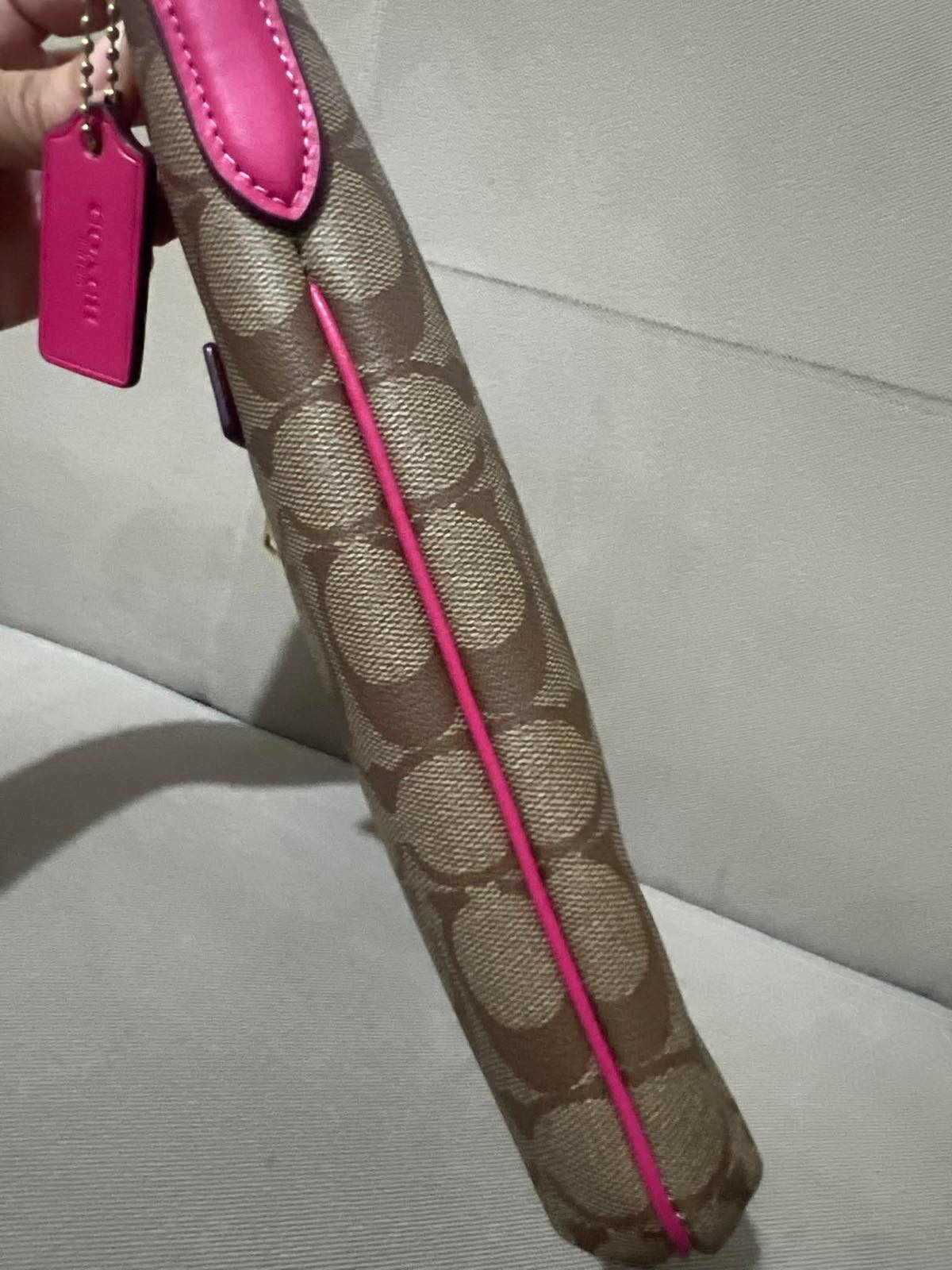 ORIG & IMPORTED Coach Rowan File Bag in Khaki/Pink