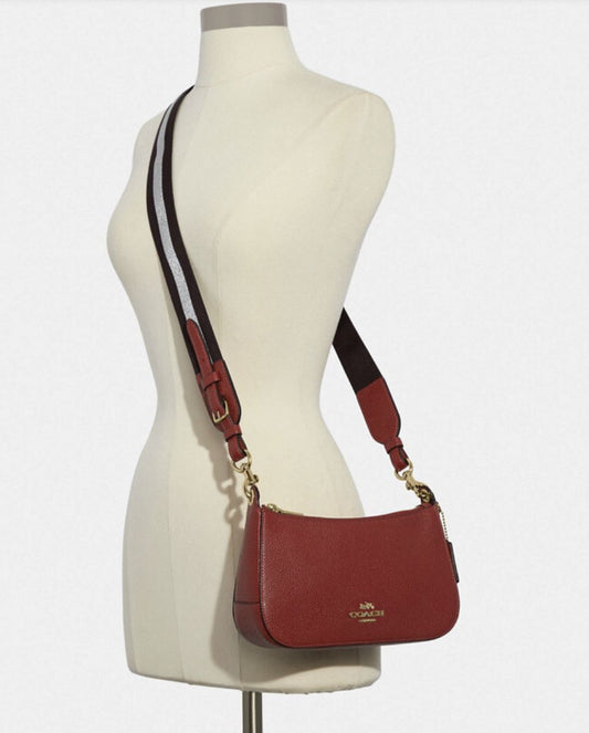 ORIG & IMPORTED Coach Jes Baguette Small Crossbody Red Bag