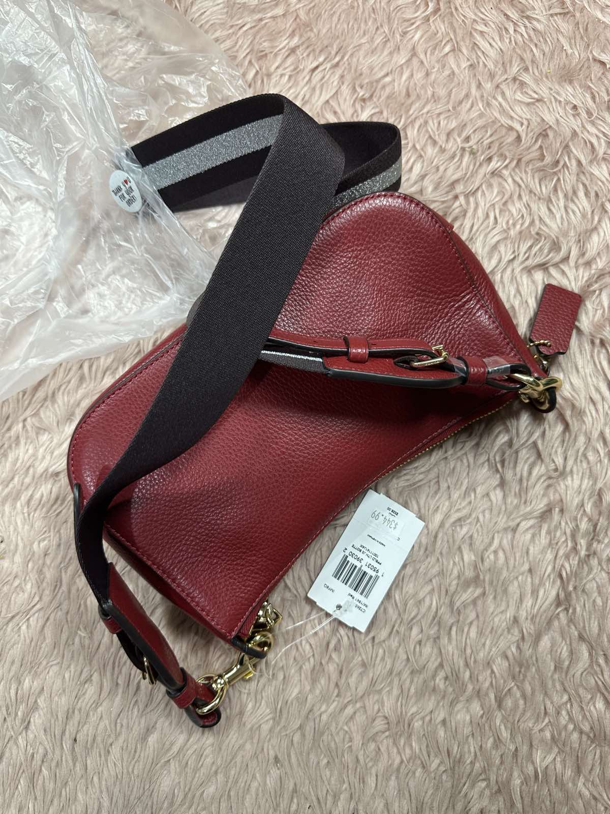 ORIG & IMPORTED Coach Jes Baguette Small Crossbody Red Bag